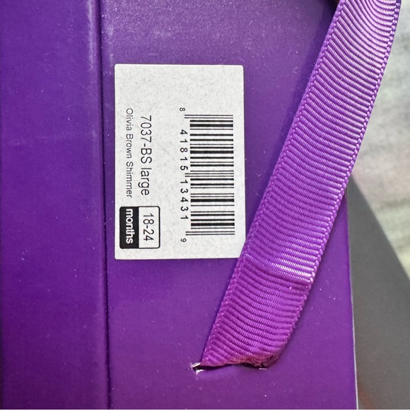 NIB Pediped Brown Shimmer Floral Booties - Picture 3 of 3